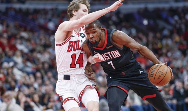 杜兰特空砍40分申京33+13+10 谢泼德13分火箭不敌公牛