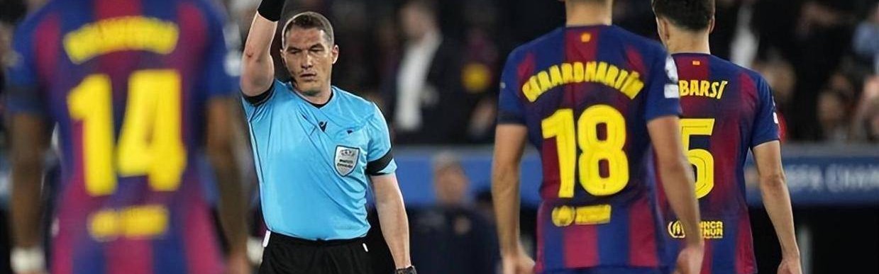 不满马竞手球未判点 巴萨官方向欧足联申诉 当值主裁欧冠或被禁哨